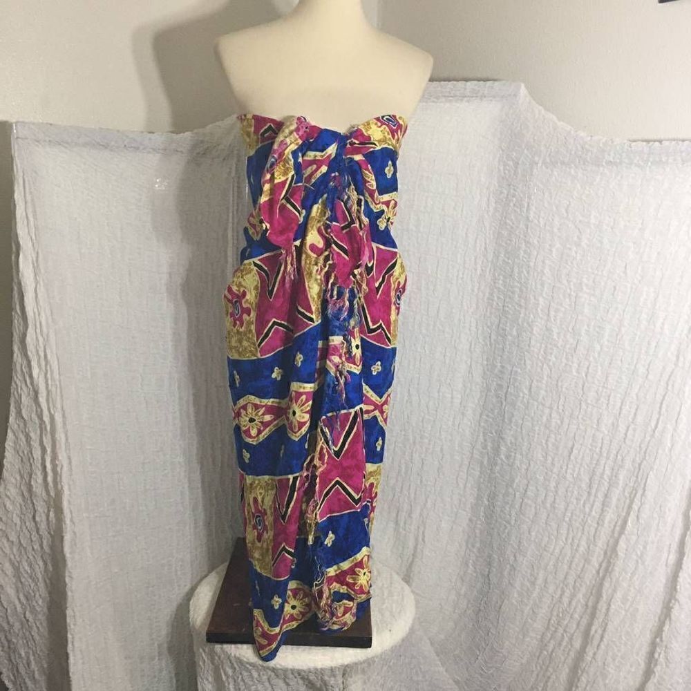 Colorful Multiple-print Swim Cover-Up Sarong